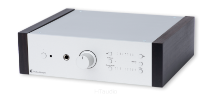 Pro-Ject Pre Box DS2 Digital Przedwzmacniacz stereo z przetwornikiem DAC srebrny/eucalyptus