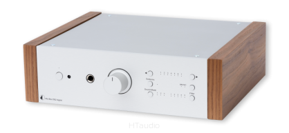 Pro-Ject Pre Box DS2 Digital Przedwzmacniacz stereo w wbudowanym przetwornikiem DAC srebrny/orzech